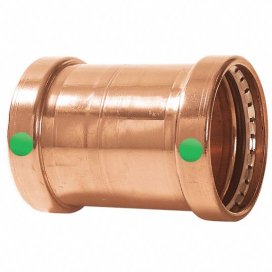 Viega Propress Xl C Copper Xl Coupling No Stop Press X Press Connection Type 2 1 2 In X 2 1 2 In Tube Size 1rph6 743 Grainger