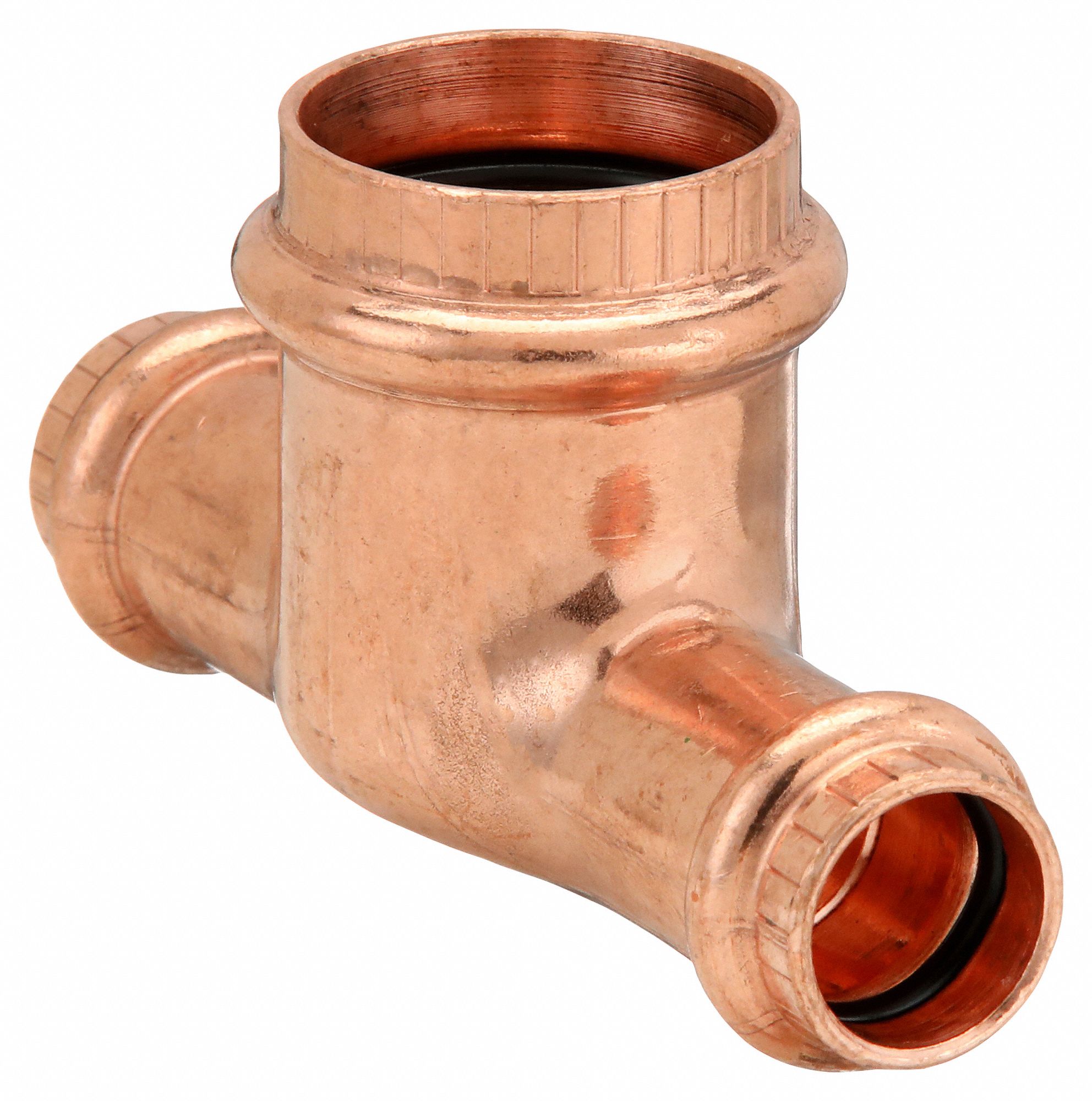 TEE: COPPER, PRESS-FIT X PRESS-FIT X PRESS-FIT, EPDM O-RING MATERIAL, REDUCING TEE