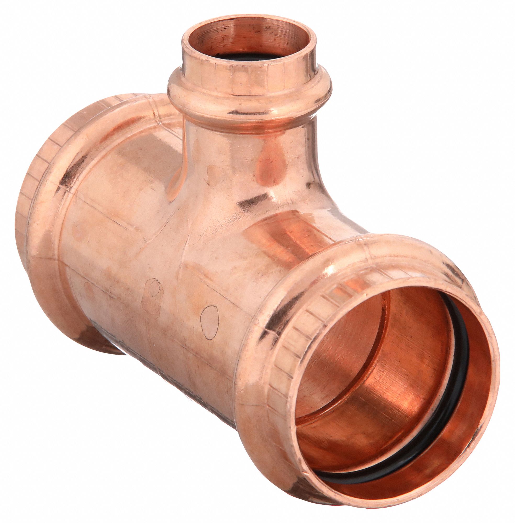 TEE: COPPER, PRESS-FIT X PRESS-FIT X PRESS-FIT, EPDM O-RING MATERIAL, REDUCING TEE