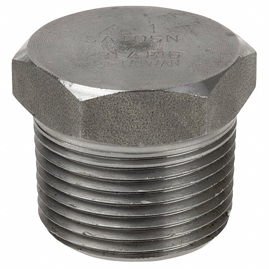 Camco 2" Male Threaded Plug 304 RE Stainless Steel 