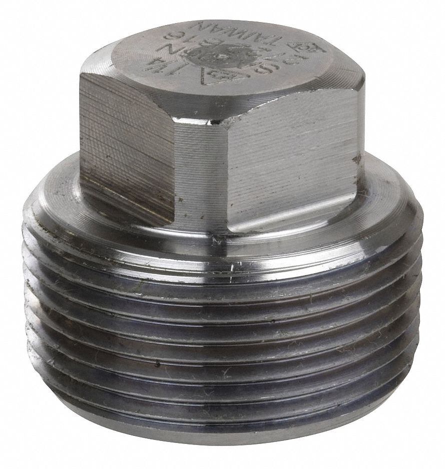 Stainless Steel Square Head Plug Cap