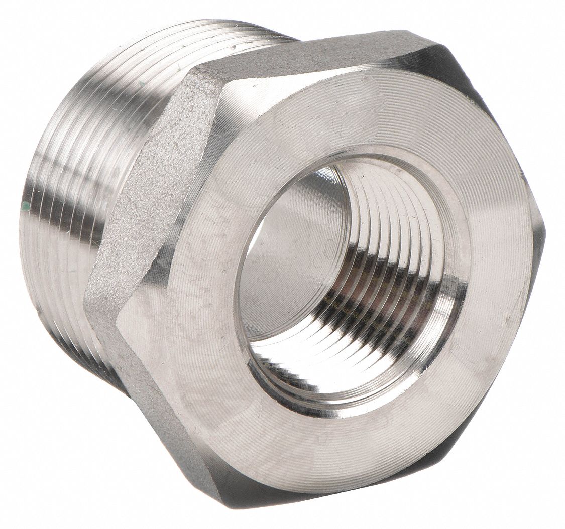 BAGUE REDUCT HEX,2 X 1 PO,AI 304