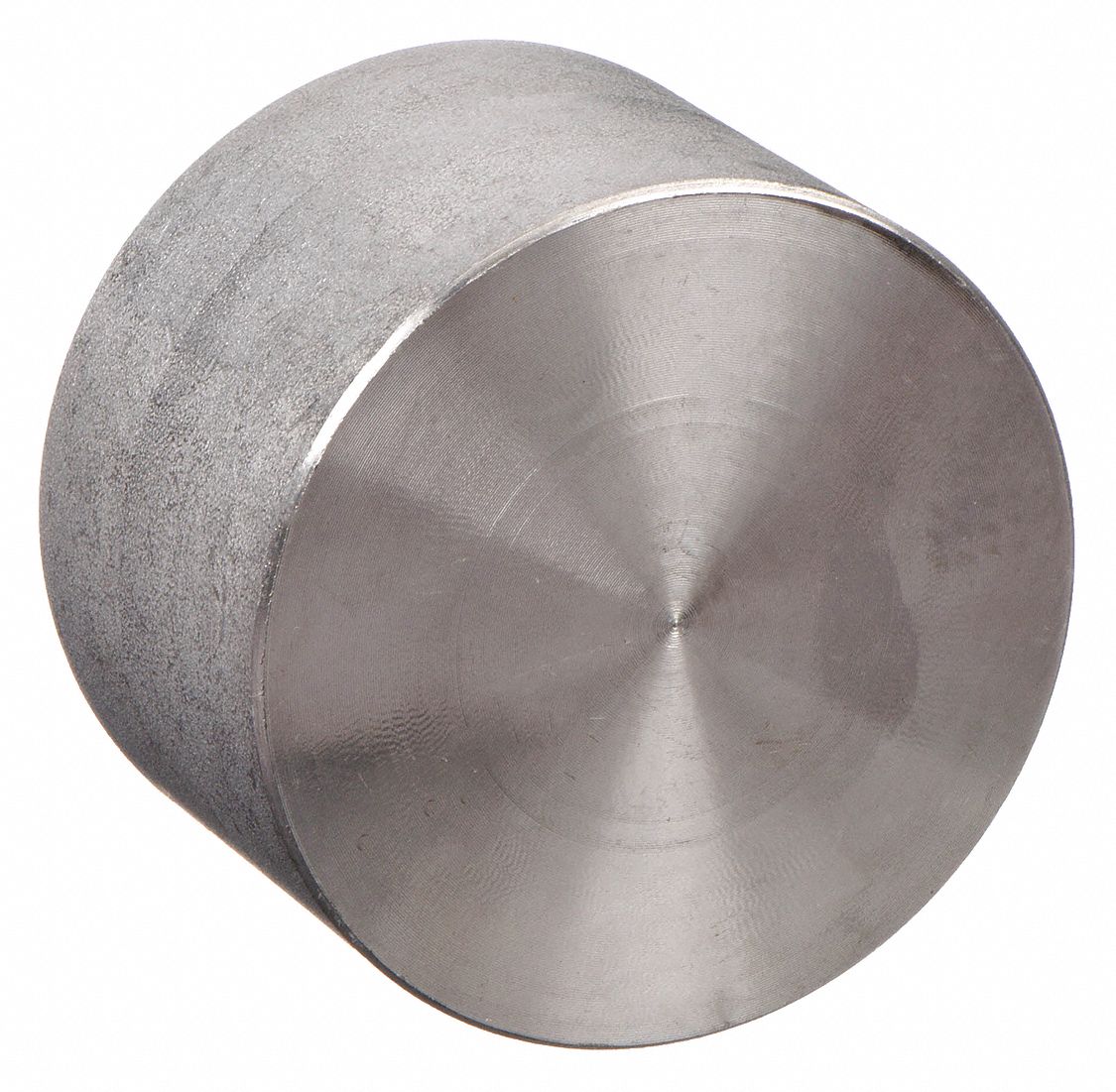 ROUND CAP: 316L STAINLESS STEEL, 2 IN FITTING, FEMALE NPT, CLASS 3000, 1 7/8 IN OVERALL LG