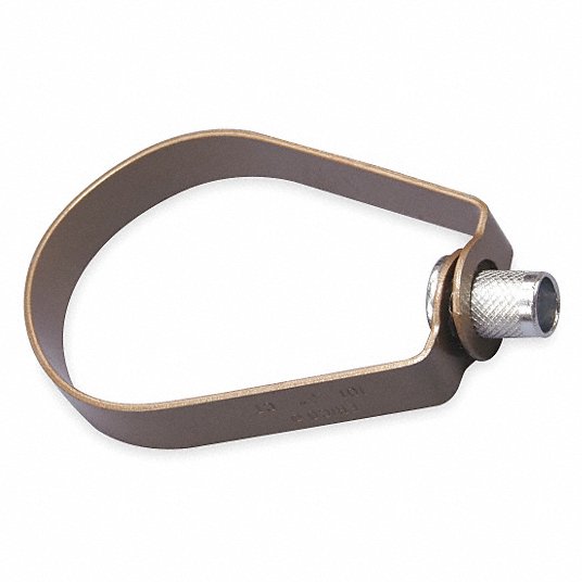 Swivel, Adjustable Band Loop Hanger, Copper Electro Plated/Electro-Galvanized Steel