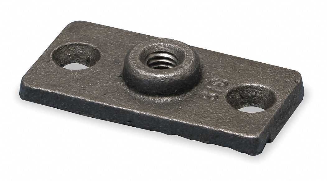 Grainger Approved Ceiling Or Wall Rod Hanger Plate Electro Galvanized Cast Iron 1ruz1 4533