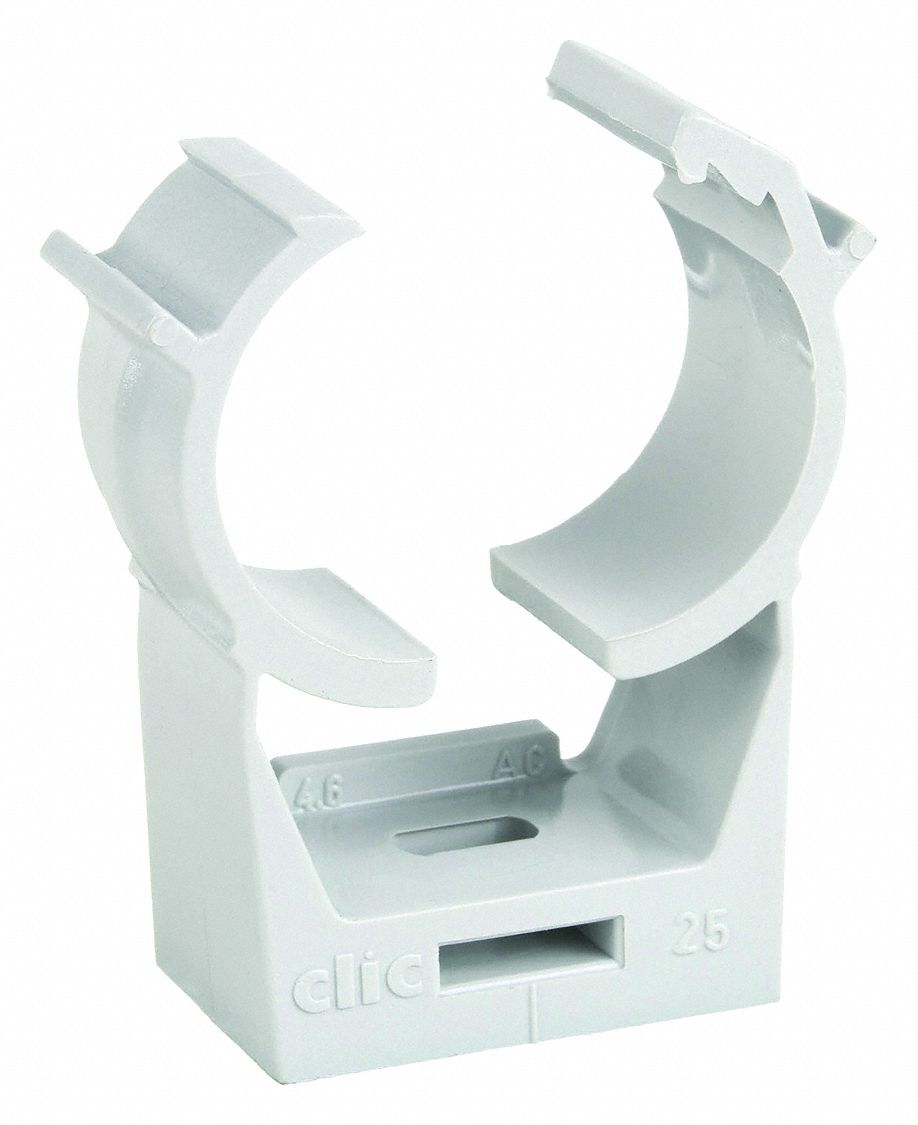 TUBE AND PIPE CLAMP: POLYCARBONATE/POLYESTER, FOR 1½ IN COPPER TUBE, FOR 1¼ IN PIPE