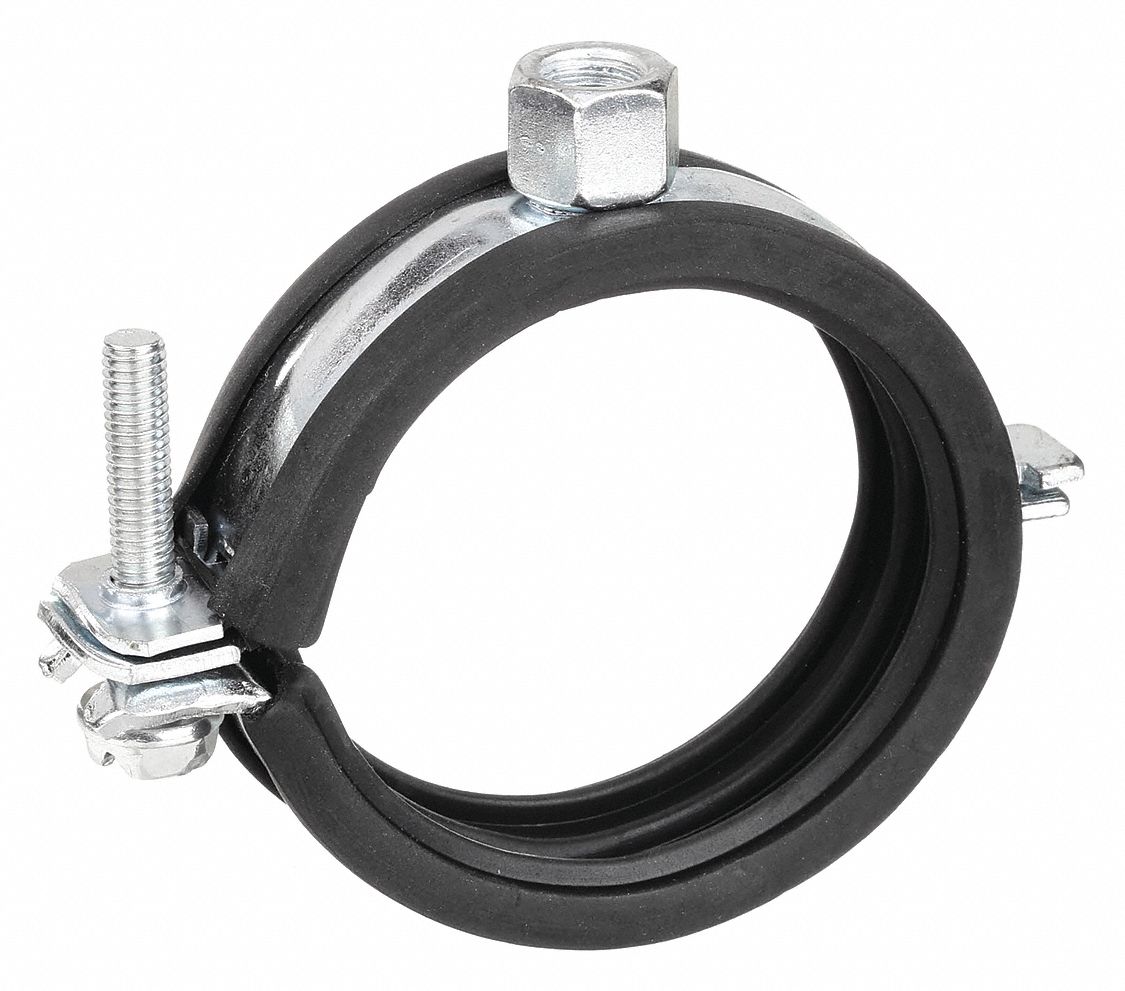 PIPE CLAMP: SWIVEL LOOP, ELECTRO-GALVANIZED STEEL, FOR ¼ IN PIPE, FOR 9/16 IN MAX OUTSIDE DIA