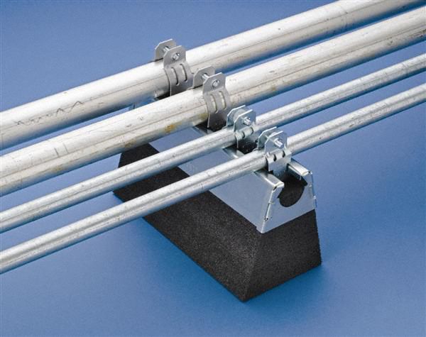 Nvent Caddy Pipe Support Block Polyethylene Closed Cell Foam And Electro Galvanized Steel