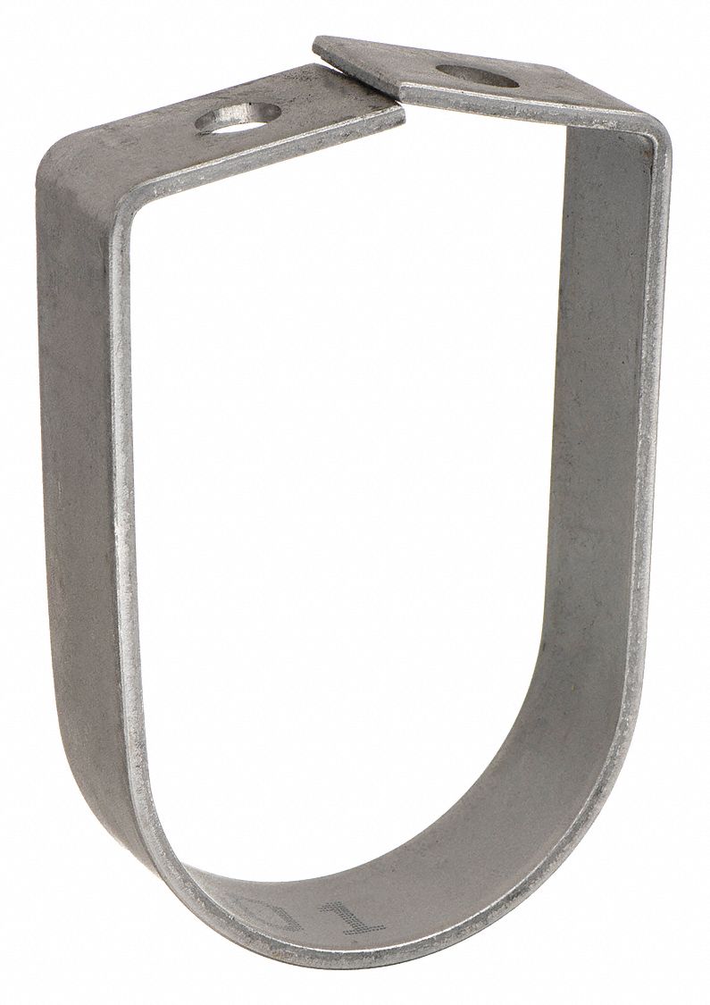 LOOP HANGER: 304 SS, FOR 2½ IN PIPE, FOR ½ IN THREADED ROD, 970 LB LOAD CAPACITY