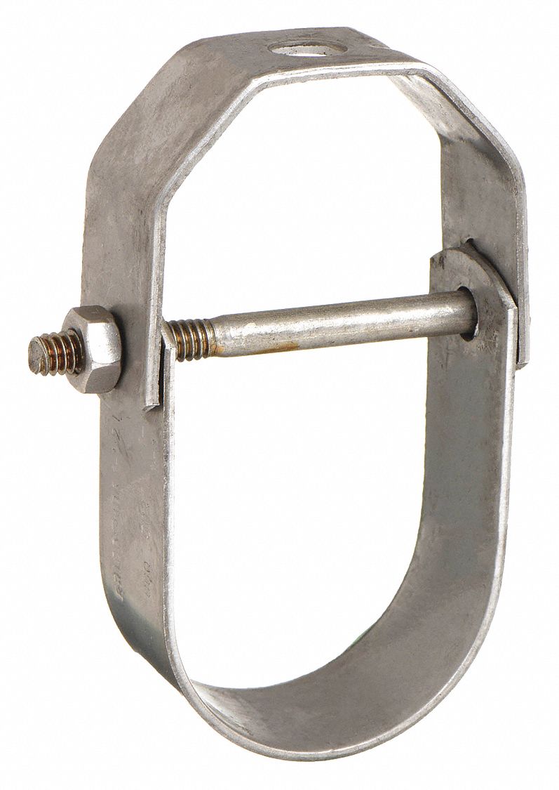 CLEVIS HANGER: 304 SS, FOR 1½ IN PIPE, FOR ⅜ IN THREADED ROD, 610 LB LOAD CAPACITY