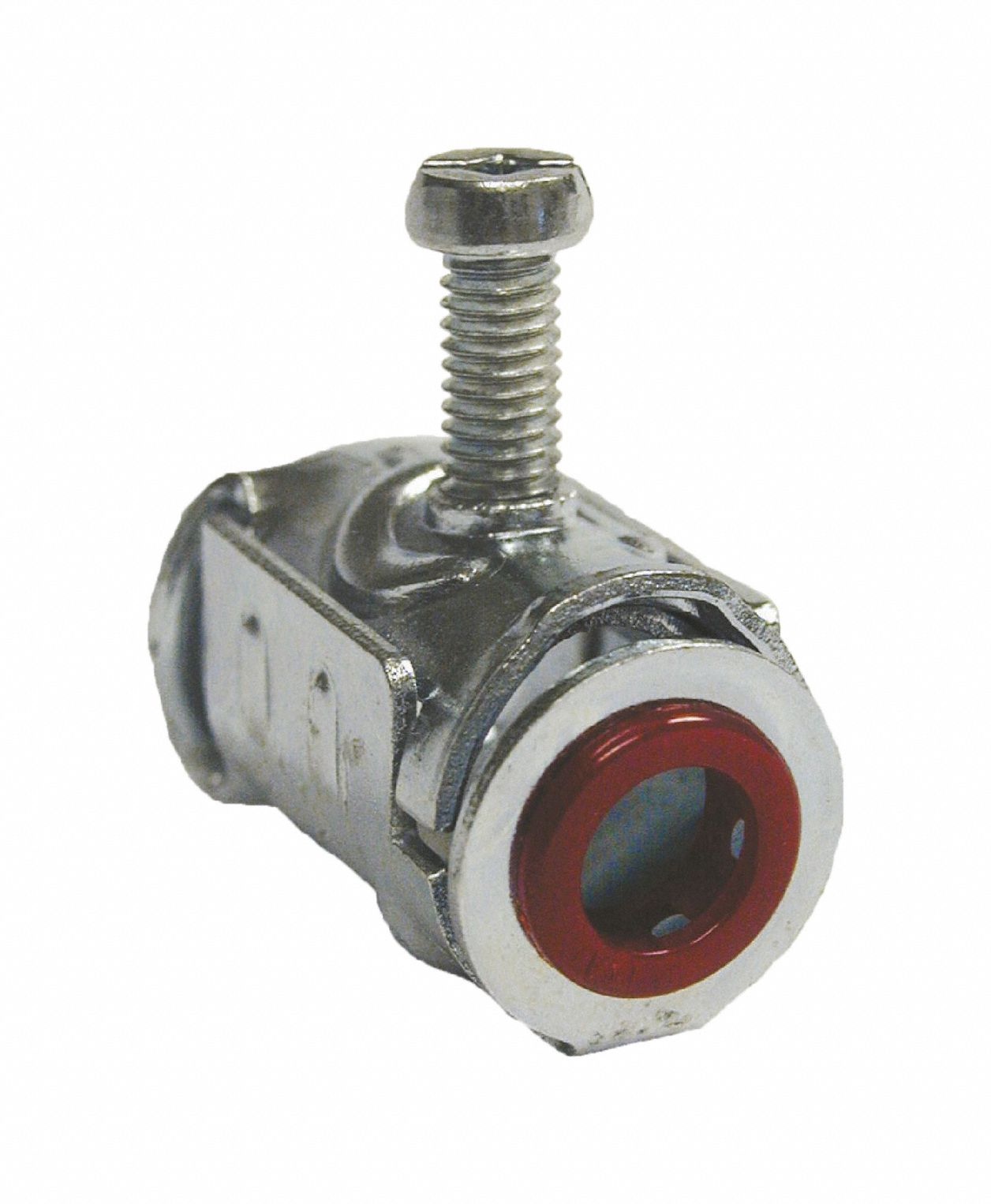 STRAIGHT CONNECTOR - SET SCREW CLAMP STYLE, STEEL, ½ IN TRADE SIZE, ½ IN NPT, NON INSULATED