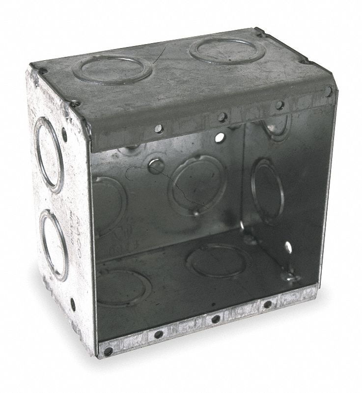 RACO Electrical Box, Masonry, Number of Gangs 2, Steel, 2 1/2 in
