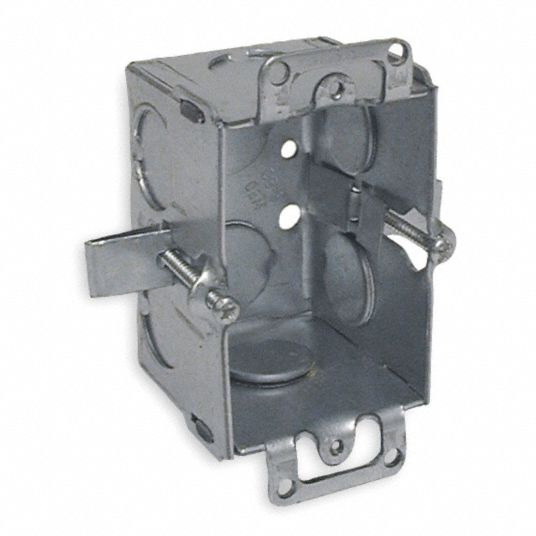 Electrical Box, Switch, Nongangable, For Conduit, Number of Gangs 1 ...