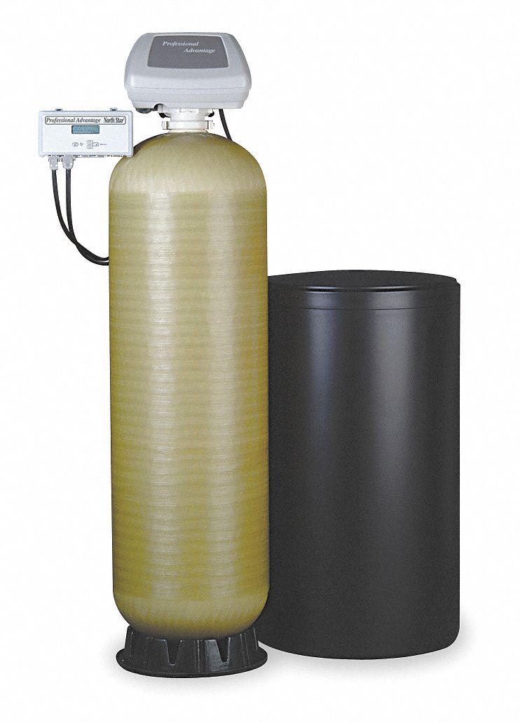 47 in" x 24 in" x 68 in" Water Softener with Salt Storage Capacity of 1,000lbs and 99,000 Max. Grain