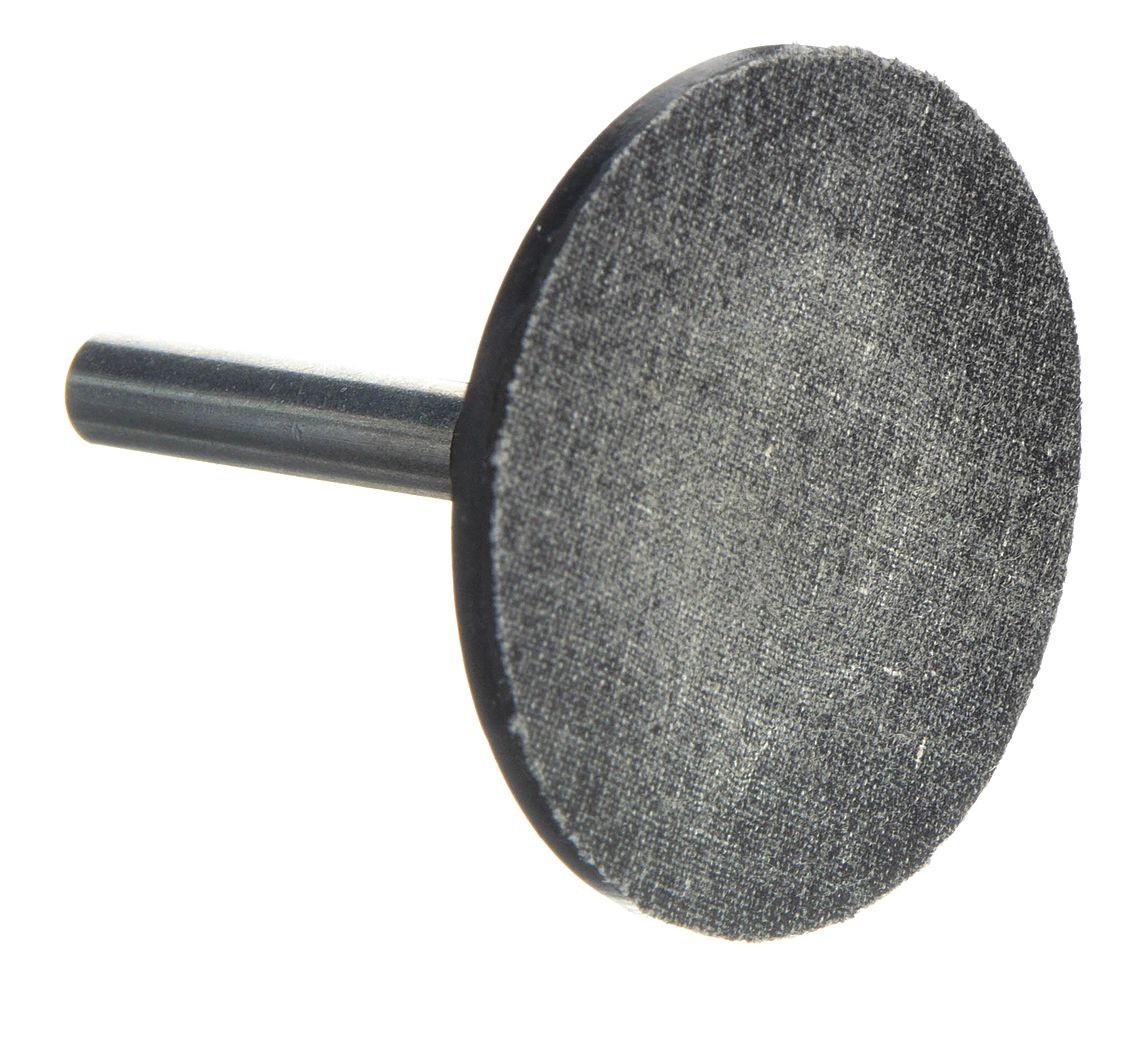 PSA Disc Backup Pad: 2 in Dia, 1/4 in Straight-Shank, Non-Vacuum, Medium Density