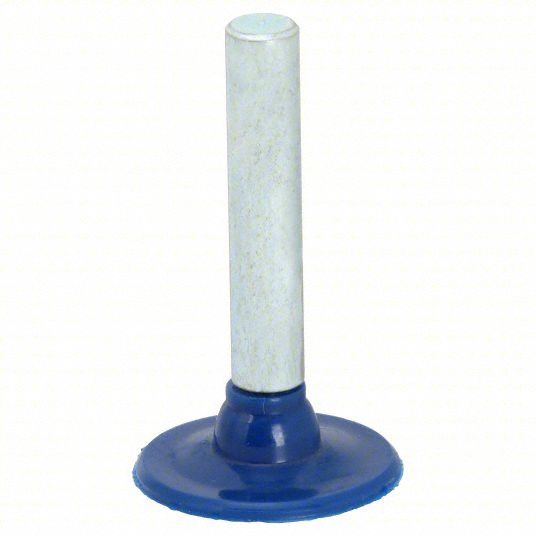 PSA Disc Backup Pad: 1 in Dia, Non-Vacuum, Medium Density