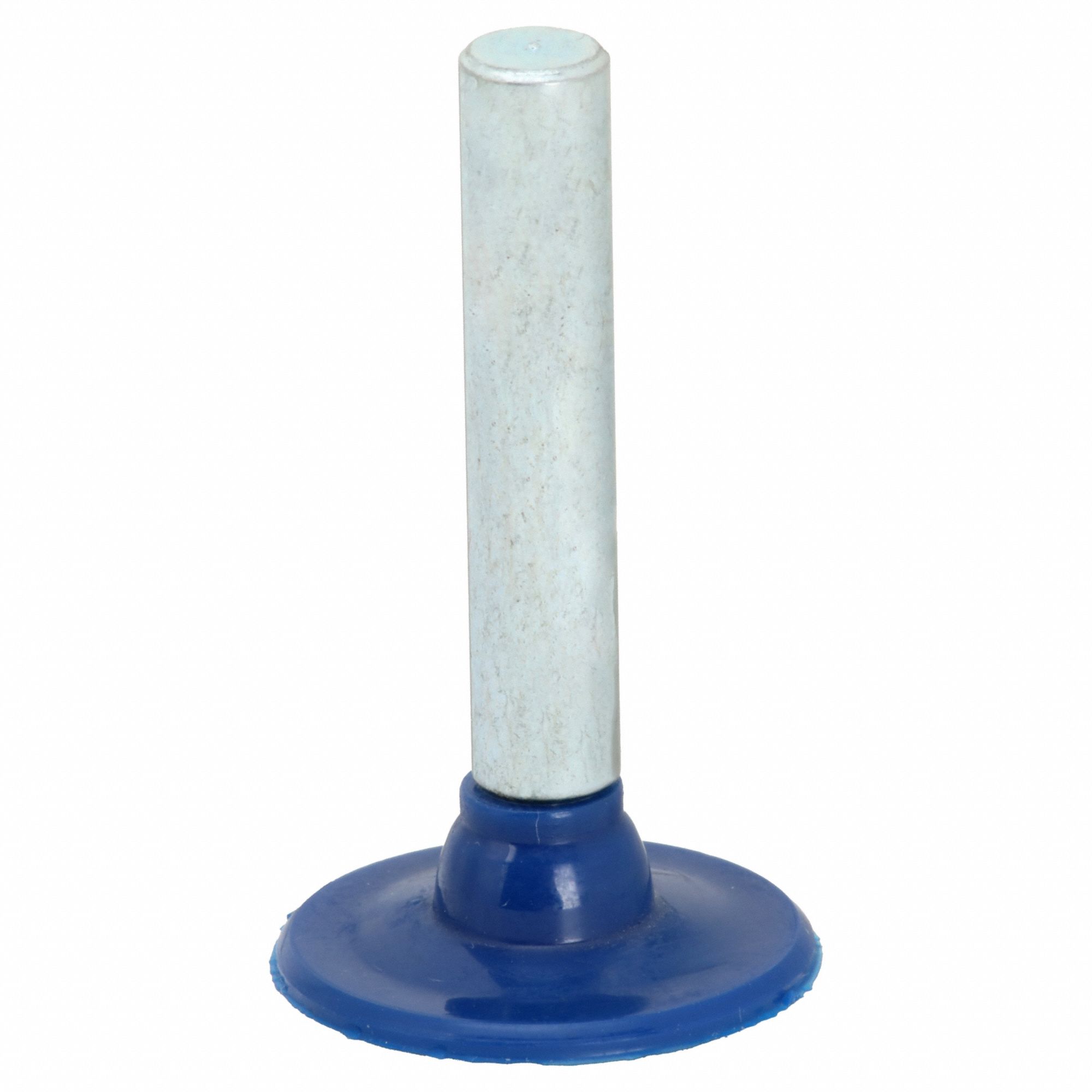 PSA Disc Backup Pad: 1 in Dia, 1/4 in Straight-Shank, Non-Vacuum, Medium Density