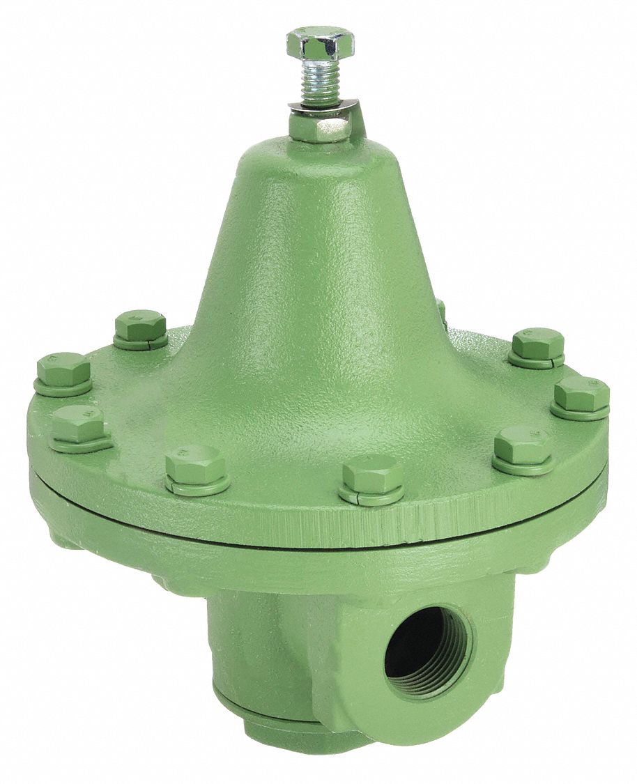 DIRECT ACTING PRESSURE REGULATOR, 1½ IN X 1½ IN, CAST IRON, 5 PSI TO 40 PSI, 400 °  F