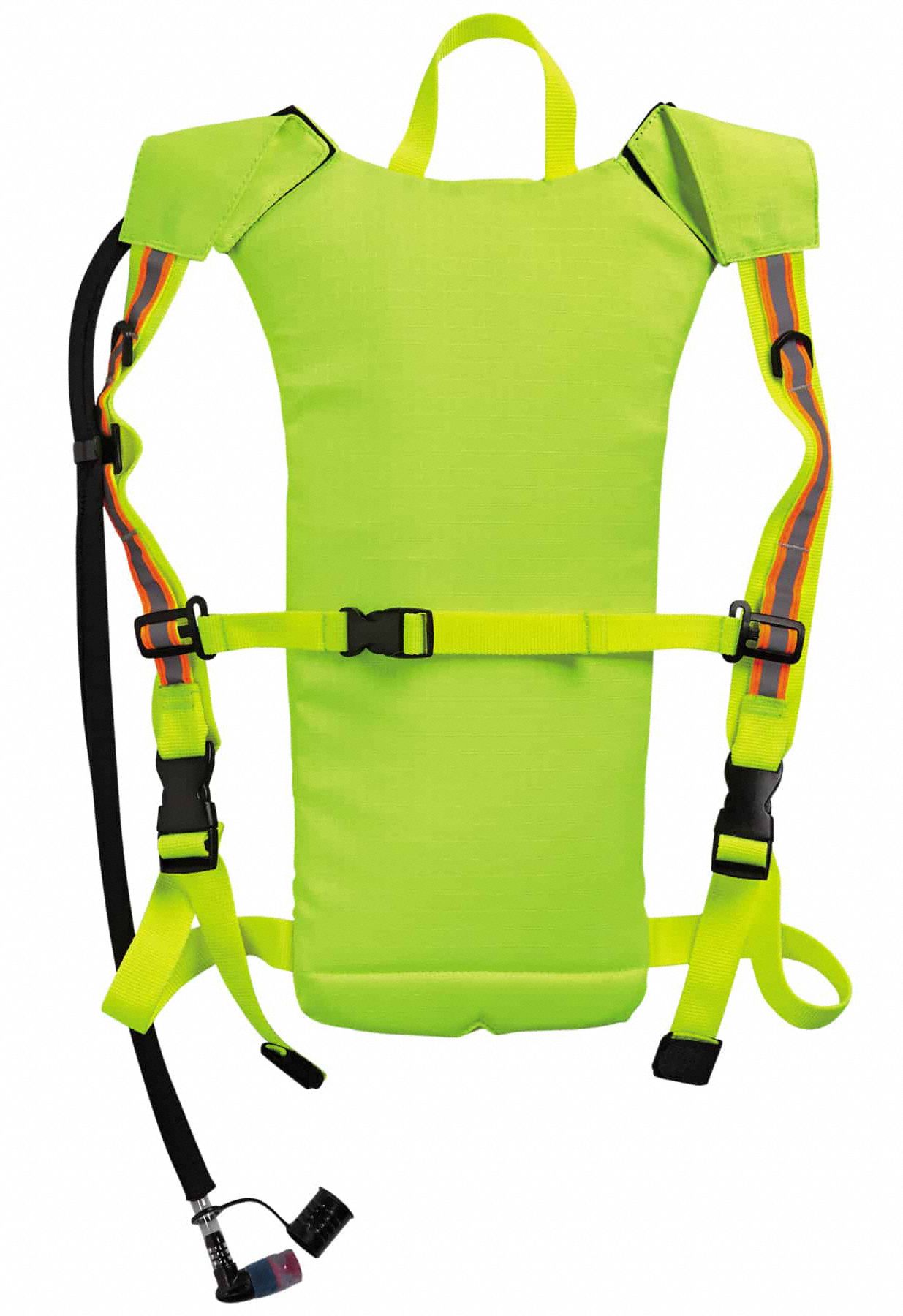CHILLITS BY ERGODYNE Hydration Pack, 70 oz/2 L, High Visibility Lime