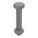 STRUCTURAL BOLT, STEEL, A325 TYPE 1, HOT DIPPED GALVANIZED, 1