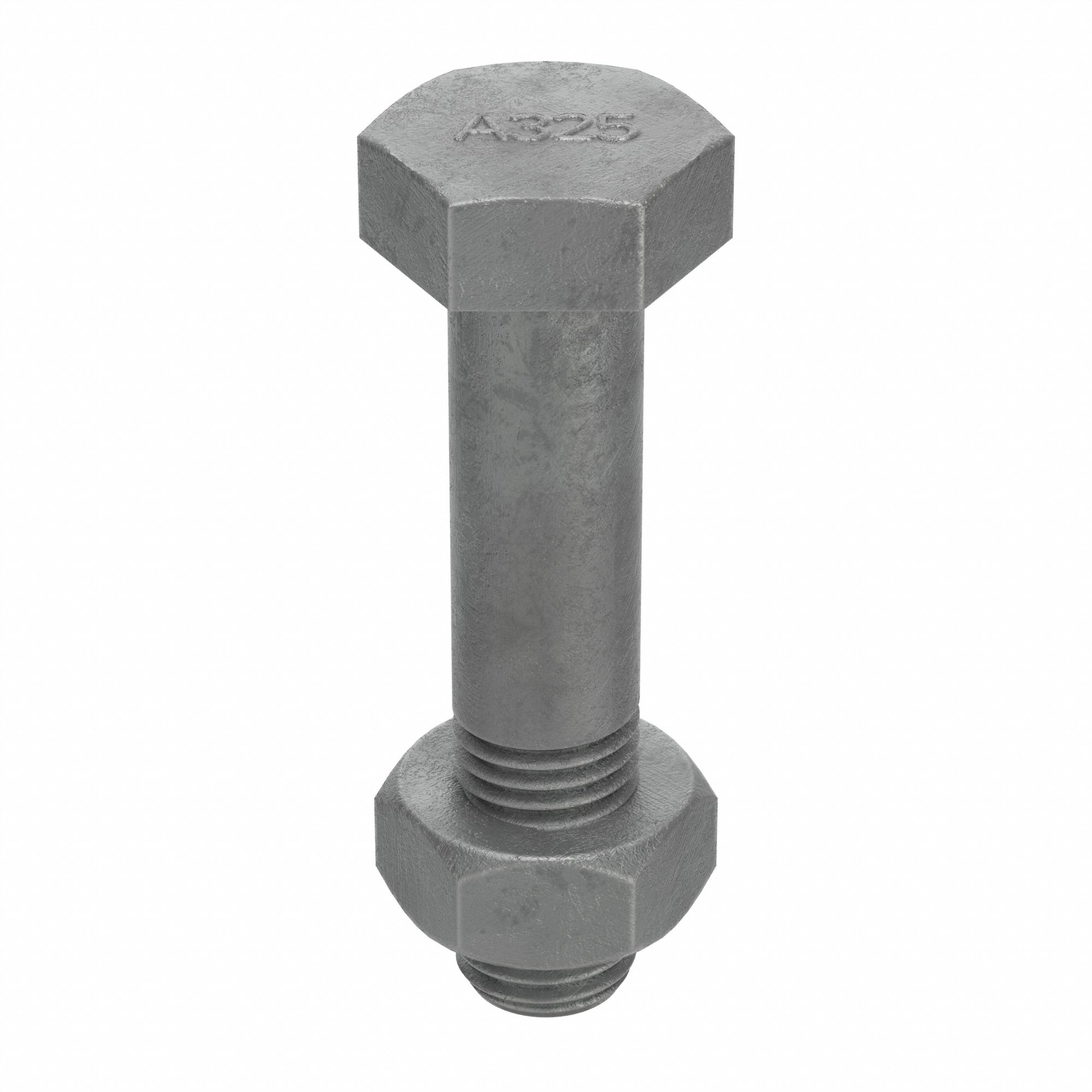 BOULON DE STRUCTURE,ACIER,A325 TYPE 1,GALVA À CHAUD,1⅛"-7,A/ ÉCROU,4½PO LO,5PQ