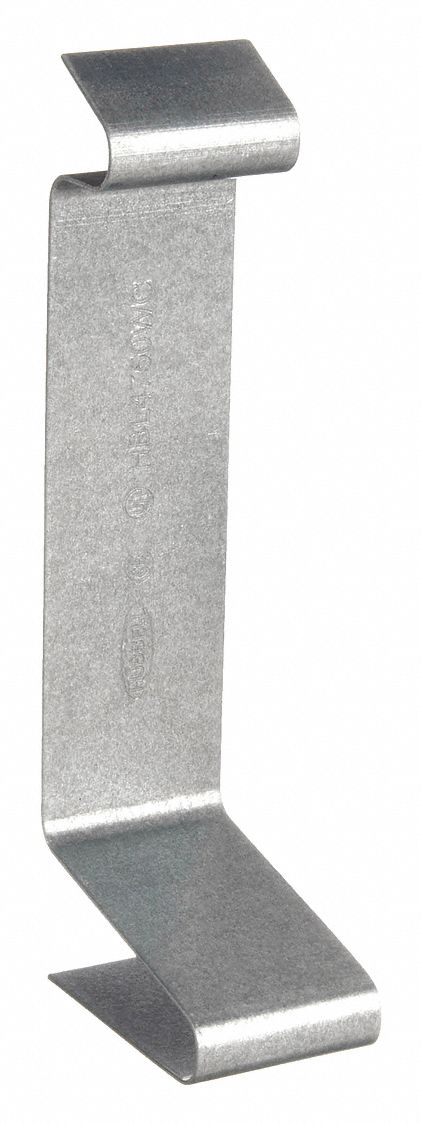 Wire Clip, Gray, Steel, Clips