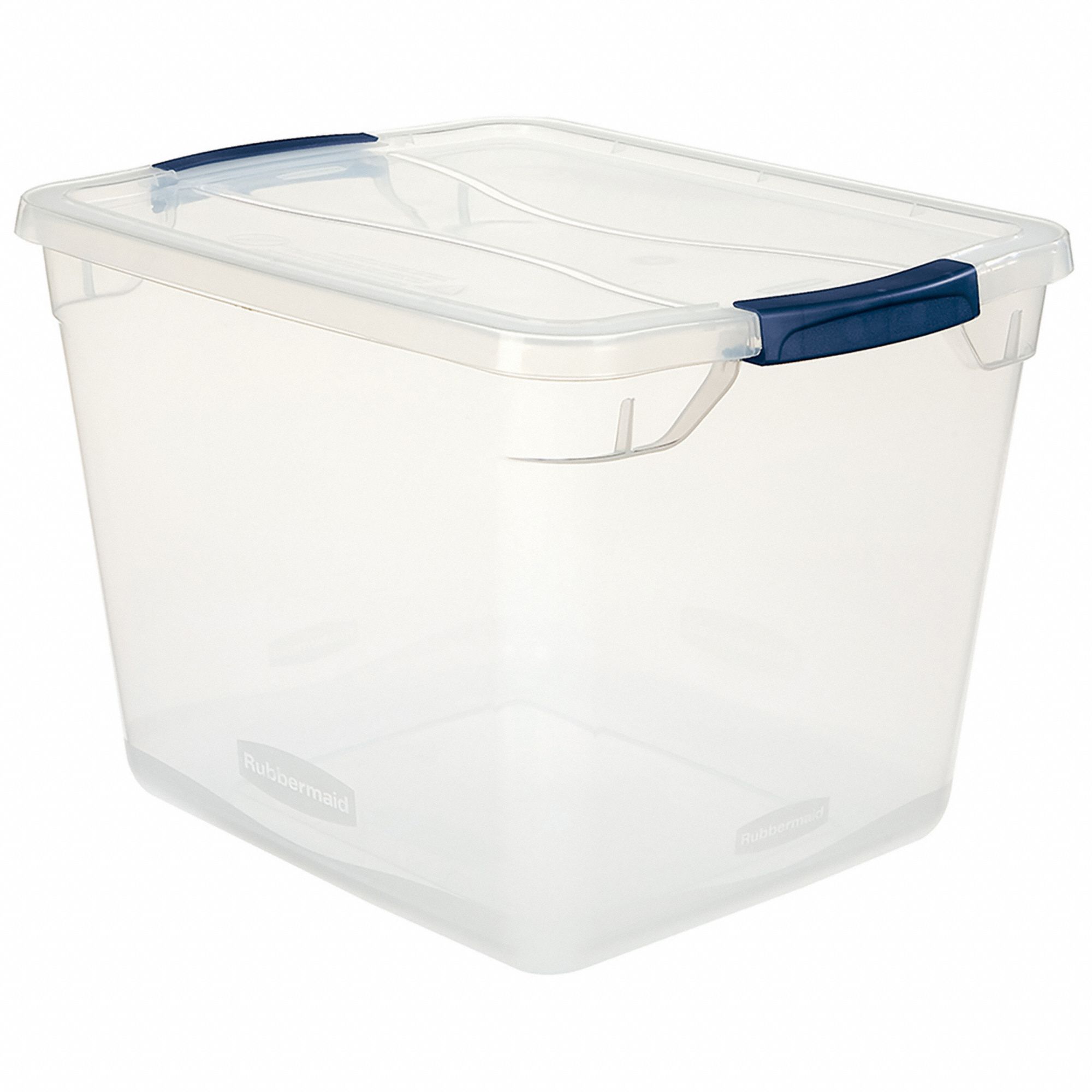 Rubbermaid Commercial SpaceSaver Square Containers, 2qt, 8 4/5w x 8 3/4d x 2 7/10h, Clear