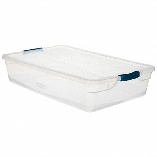 Rubbermaid 6 Quart Square Storage Container, Clear