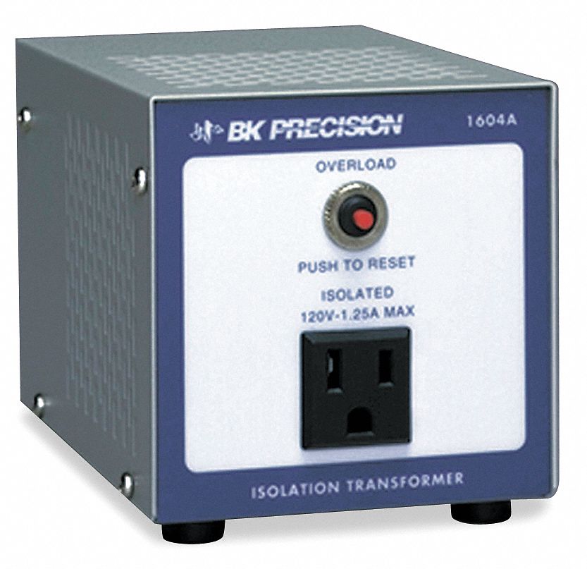 B&K PRECISION 150 VA Isolation Transformer, Input Voltage 120V AC, Output Voltage 117 to 124V