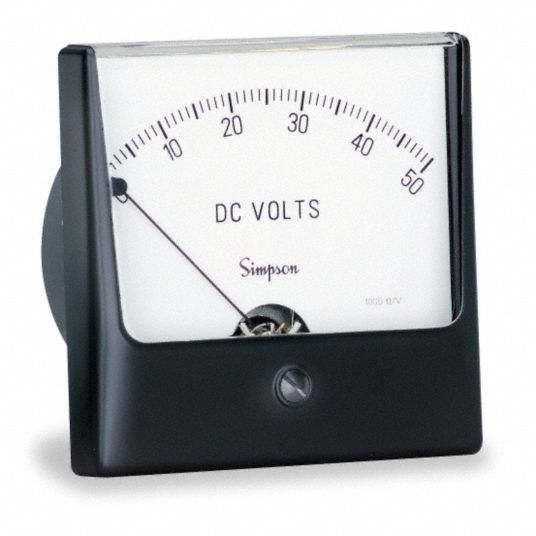 Analog Panel Meter,DC Voltage,0-50 DC V - Grainger