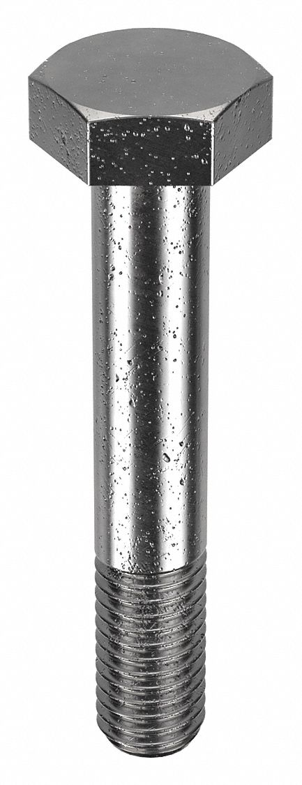 STRUCTURAL BOLT, STEEL, A325 TYPE 1, BLACK OXIDE, ½