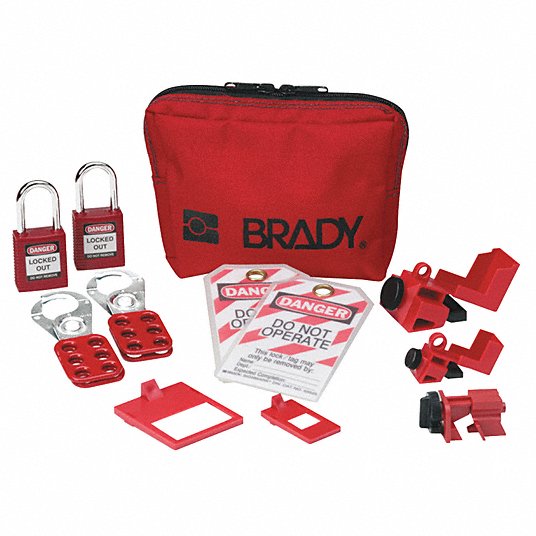 Brady Portable Lockout Kit Filled Valve 6 LK095E for sale online 