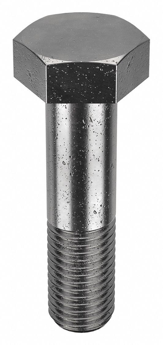 Structural Bolt: Steel, A325 Type 1, Black Oxide, 1 1/4"-7 Thread Size, 4 1/2 in lg, 5 PK