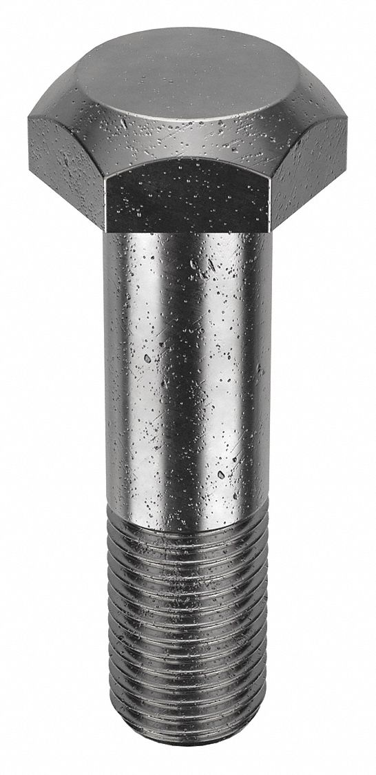 Structural Bolt: Steel, A325 Type 1, Black Oxide, 1 1/4"-7 Thread Size, 4 3/4 in lg, 5 PK