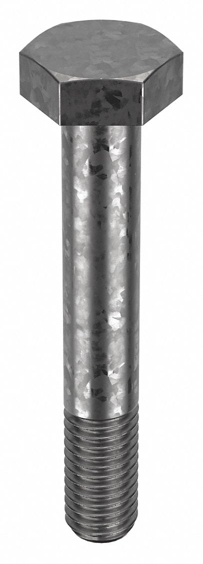 Structural Bolt: Steel, A325 Type 1, Hot Dipped Galvanized, 1/2"-13 Thread Size, 3 1/4 in lg, 25 PK