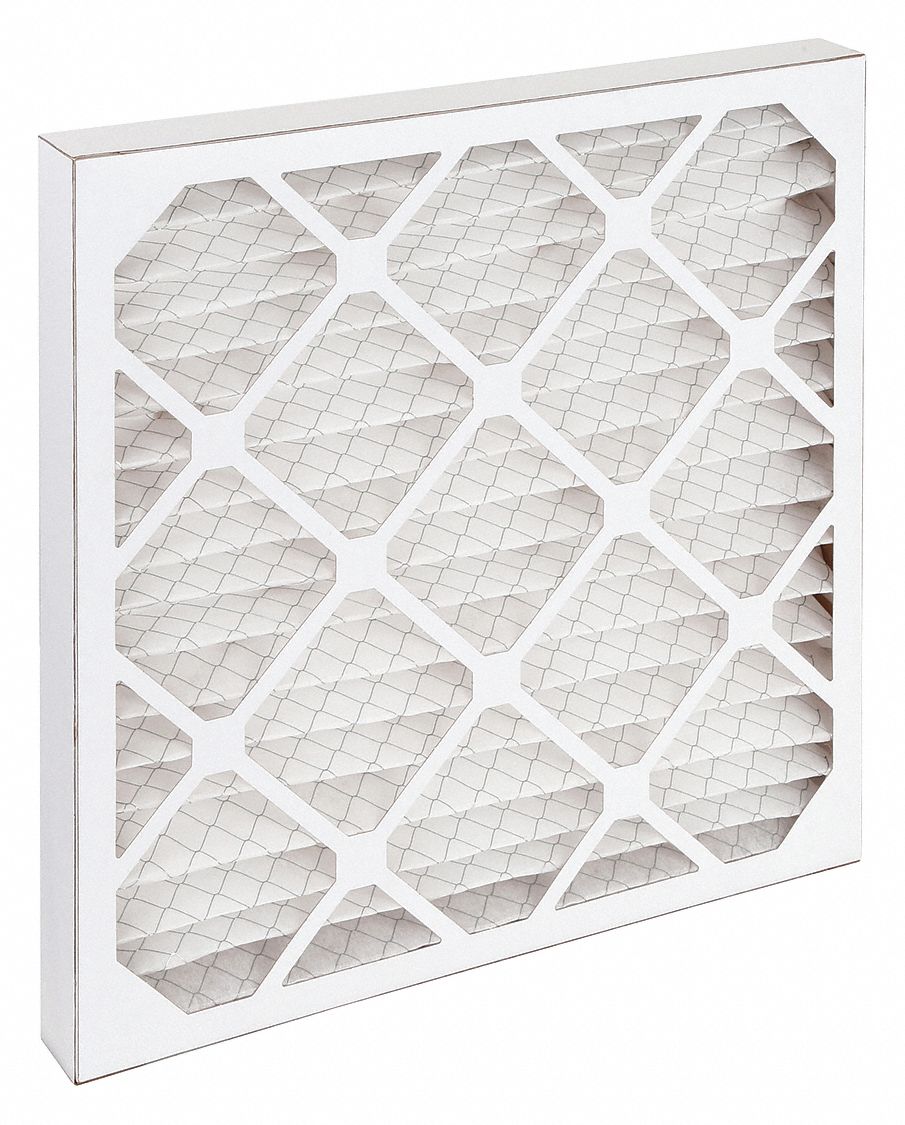 GENERAL USE PLEATED AIR FILTER, 20 X 20 X 2 IN, MERV 8, HIGH CAPACITY, SYNTHETIC