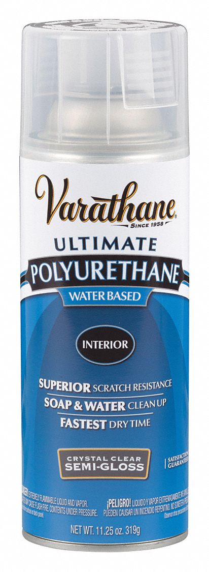 Rust-Oleum Semi Gloss Clear Spray Polyurethane, 11.25 oz.