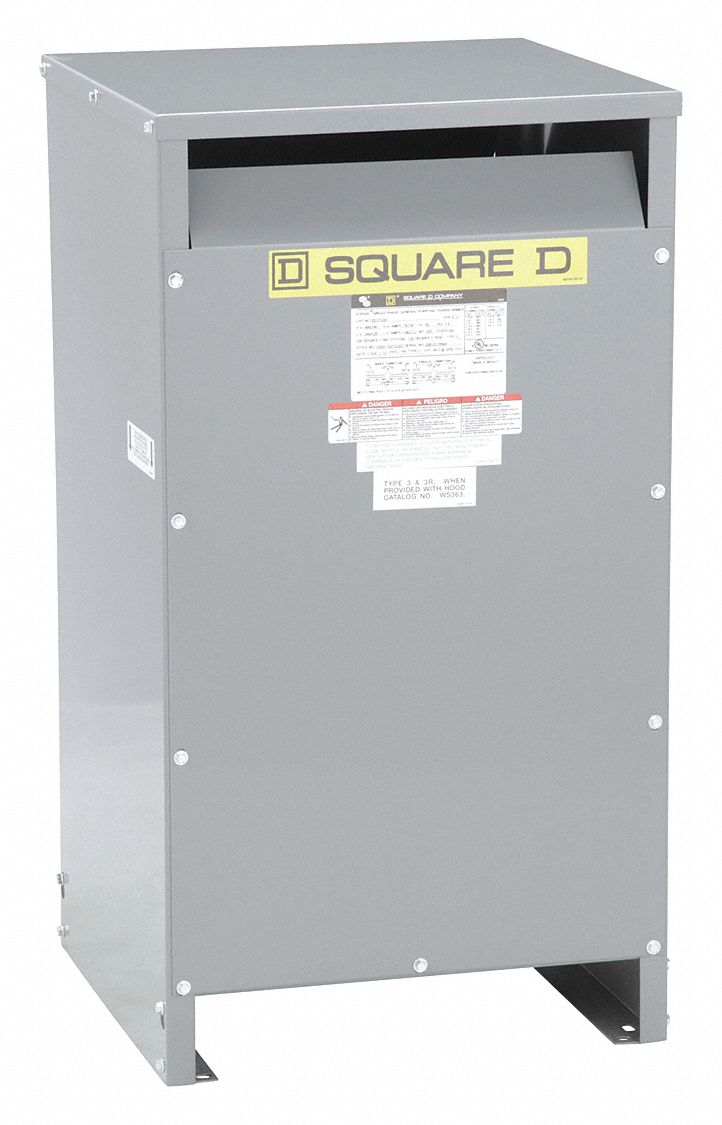 SQUARE D ENERGY EFFICIENT TRANSFORMER,37.5 KVA Single Phase