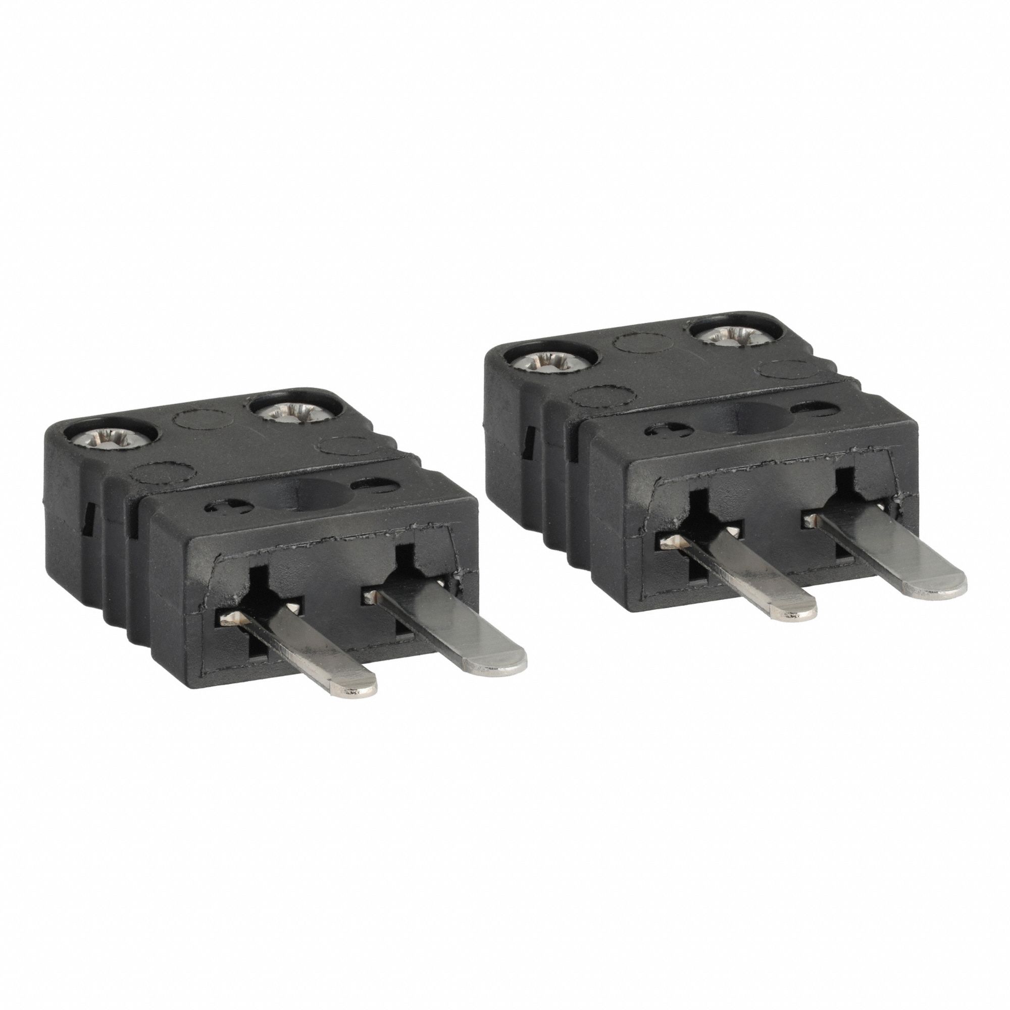 THERMOCOUPLE PLUG, BLACK, FOR TYPE J THERMOCOUPLE TYPE, 2 PK