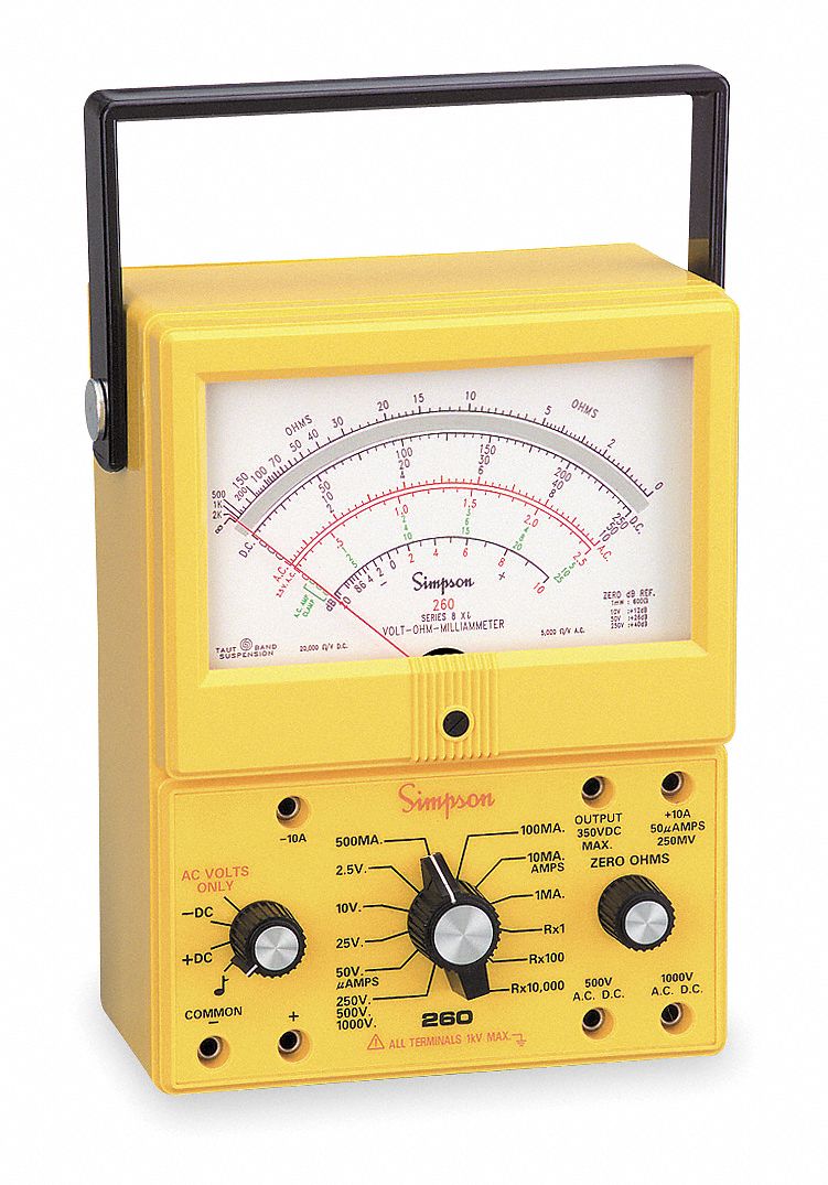 1TC61 - Analog Multimeter 1000V 10A 20M Ohms