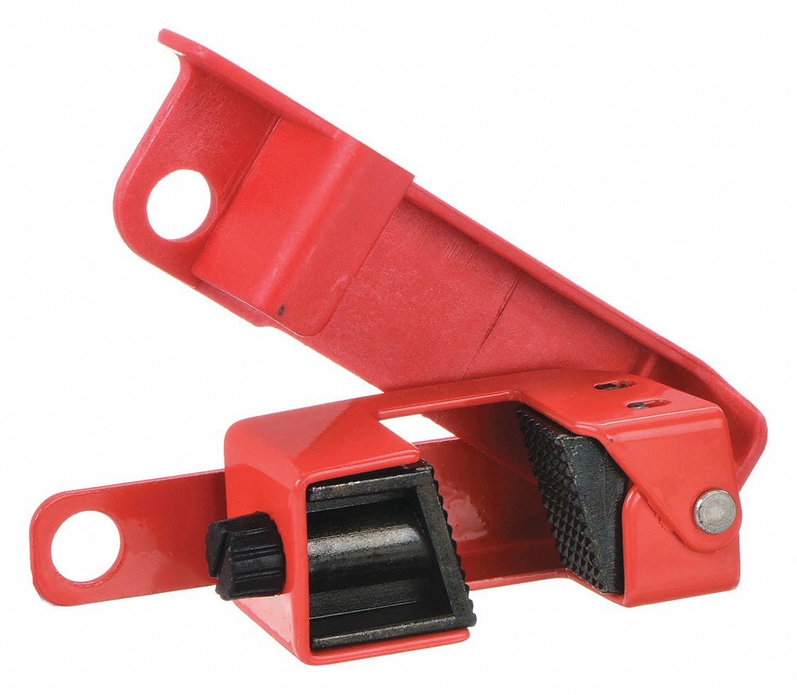 SINGLE POLE BREAKER LOCKOUT, CLAMP-ON, FOR 120/277V AC VOLT