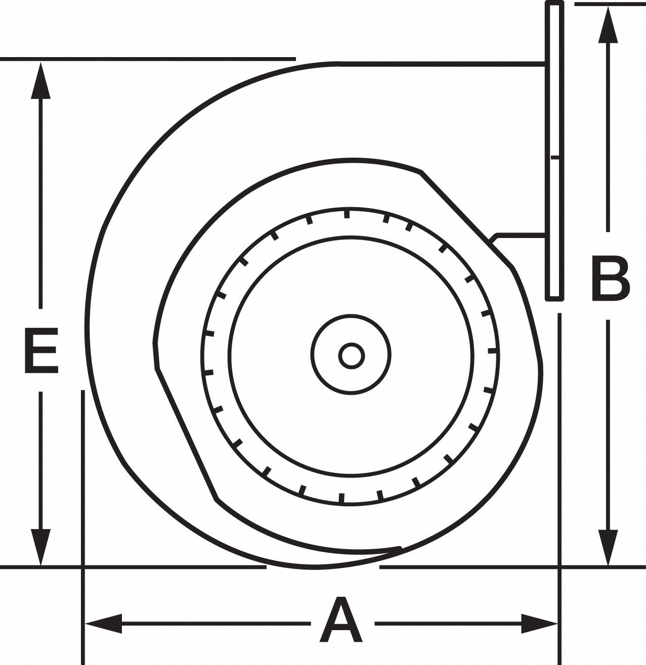 4C004 & F Dayton 1TDP1 Rectangular Permanent Split Capacitor BlowerReplaces 4C004 & F Dayton 1TDP1 Rectangular Permanent Split Capacitor BlowerReplaces