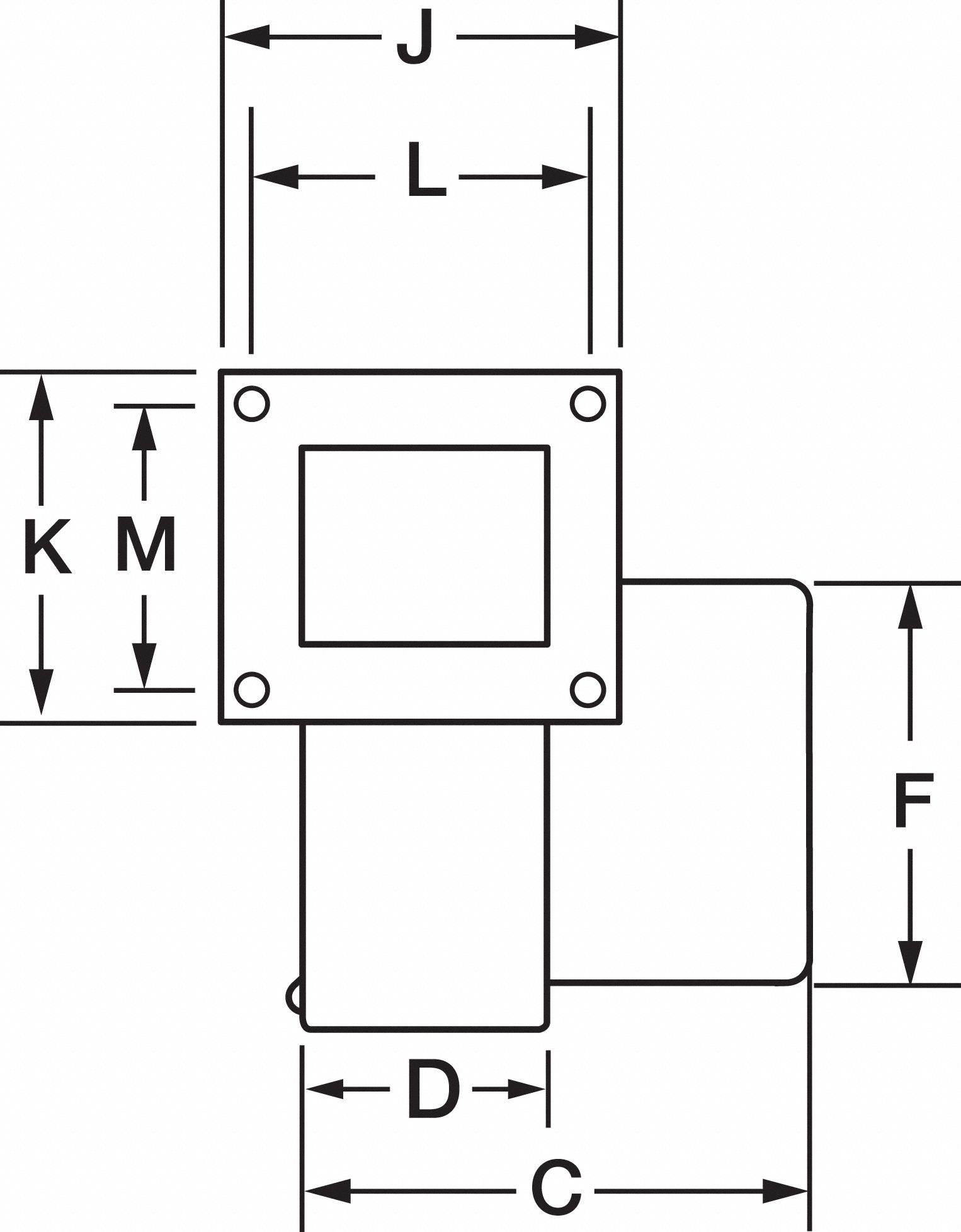 4C004 & F Dayton 1TDP1 Rectangular Permanent Split Capacitor BlowerReplaces 4C004 & F Dayton 1TDP1 Rectangular Permanent Split Capacitor BlowerReplaces