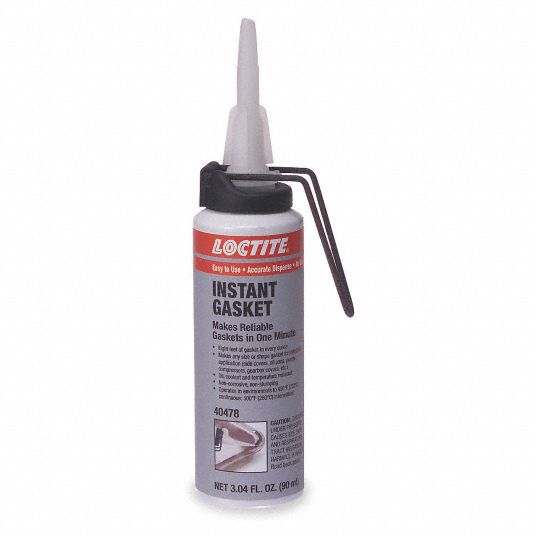 LOCTITE Instant Sealing OilResistant Gasket Maker, 75 to 500°F Temp. Range, Full Cure 24 hr