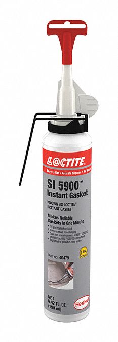 RTV GASKET MAKER, SI 5900, 6.42 FL OZ, PRESSURIZED CAN, TRIGGER, BLACK, OIL RESISTANT