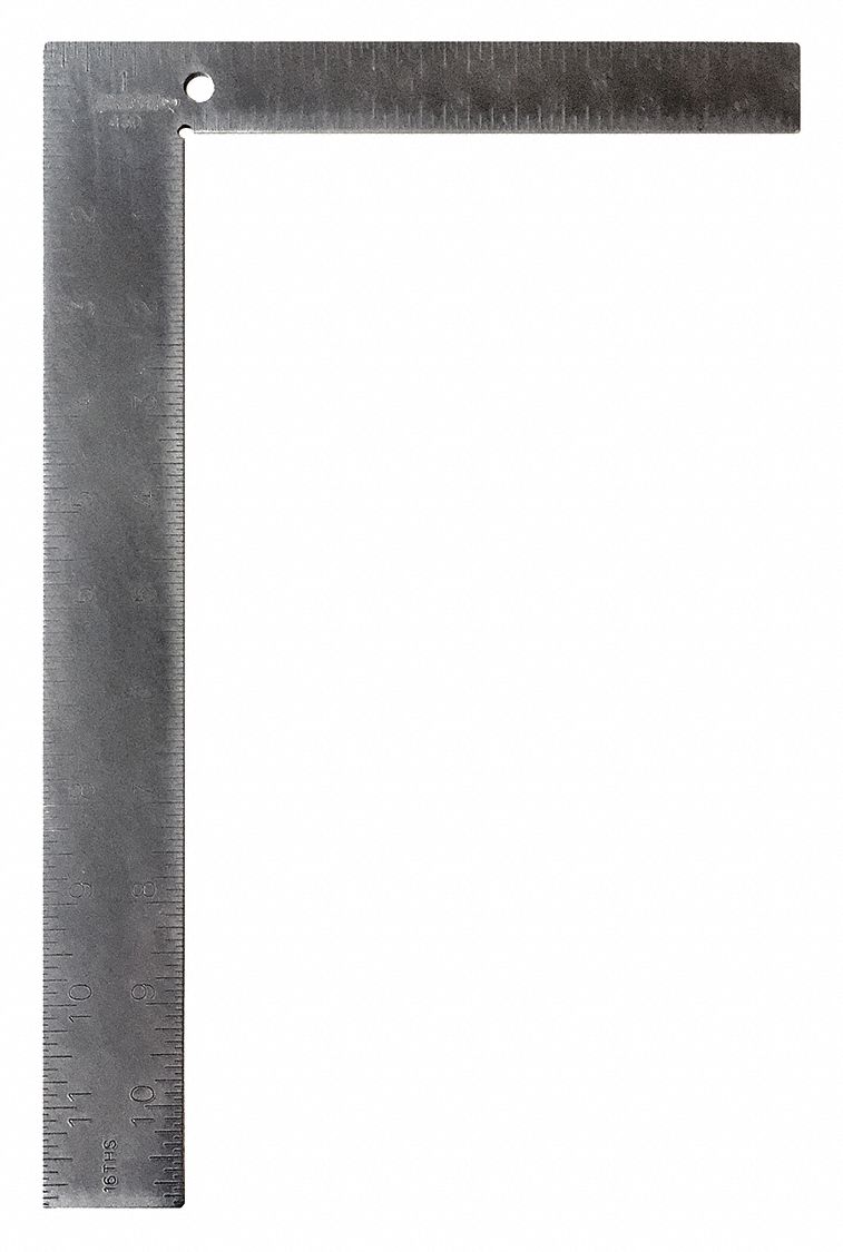 JOHNSON Steel Carpenter's Square, 8 x 12 In 1TDY9430 Grainger