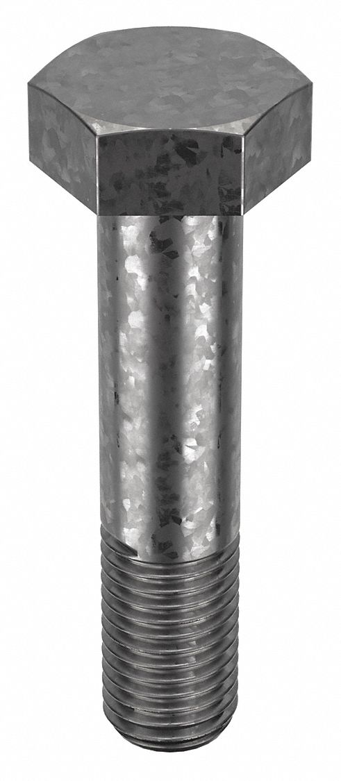 Structural Bolt: Steel, A325 Type 1, Hot Dipped Galvanized, 3/4"-10 Thread Size, 3 1/2 in lg, 10 PK