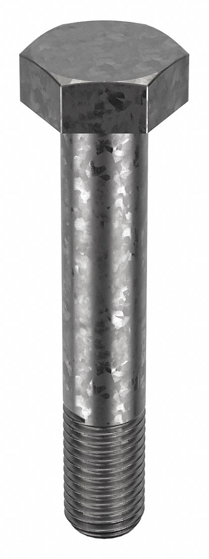 STRUCTURAL BOLT, STEEL, A325 TYPE 1, HOT DIPPED GALVANIZED, ⅞