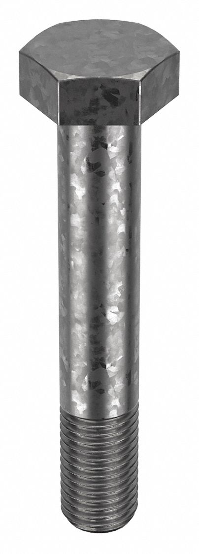 STRUCTURAL BOLT, STEEL, A325 TYPE 1, HOT DIPPED GALVANIZED, 1