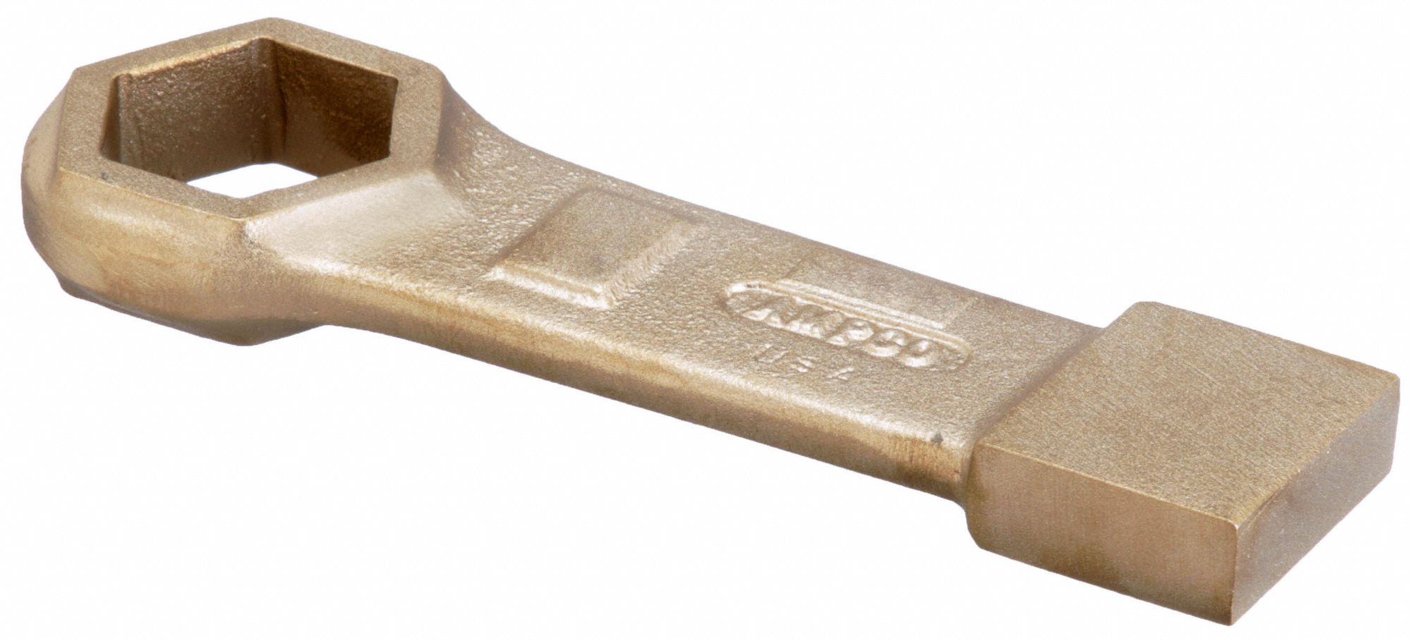 STRIKING WRENCH, ALUMINUM/BRONZE, NATURAL, 1 1/4 IN HEAD SIZE, 6 IN OVERALL L